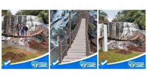Reconstrução da pinguela do Balneário Cascata é concluída em Humaitá
